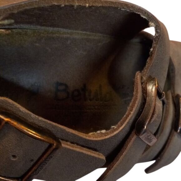 Birkenstock Betula L6 M4 37 Double Strap Open Toe Sandals Slingback Shoes Buckle - Picture 9 of 12